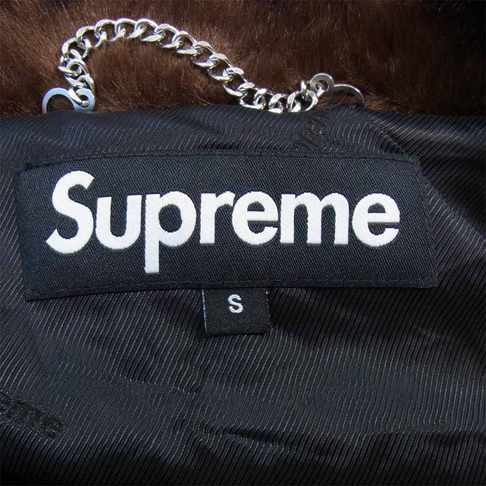 Supreme シュプリーム 21SS Bandana Faux Fur Bomber Jacket バンダナ ファー ボンバー ジャケット ブラウン系 S【新古品】【未使用】【中古】
