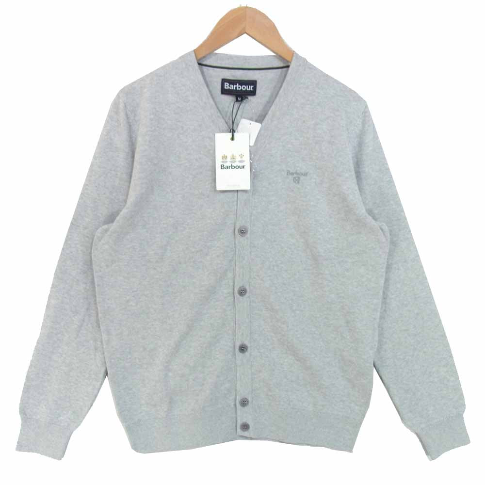 Barbour バブアー 21SS MKN1311 COTTON CARDIGAN コットン カーディガン グレー系 M【新古品】【未使用】【中古】