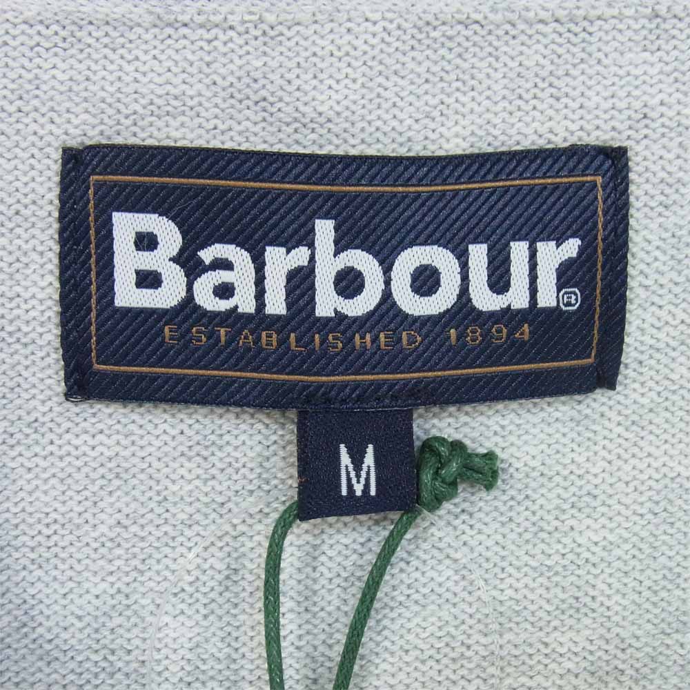 Barbour バブアー 21SS MKN1311 COTTON CARDIGAN コットン カーディガン グレー系 M【新古品】【未使用】【中古】