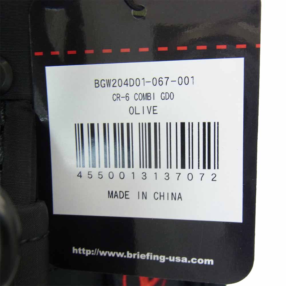 BRIEFING ブリーフィング BGW204D01-067-001 GDO限定 CR-6 COMBI キャディバッグ OLIVE【新古品】【未使用】【中古】