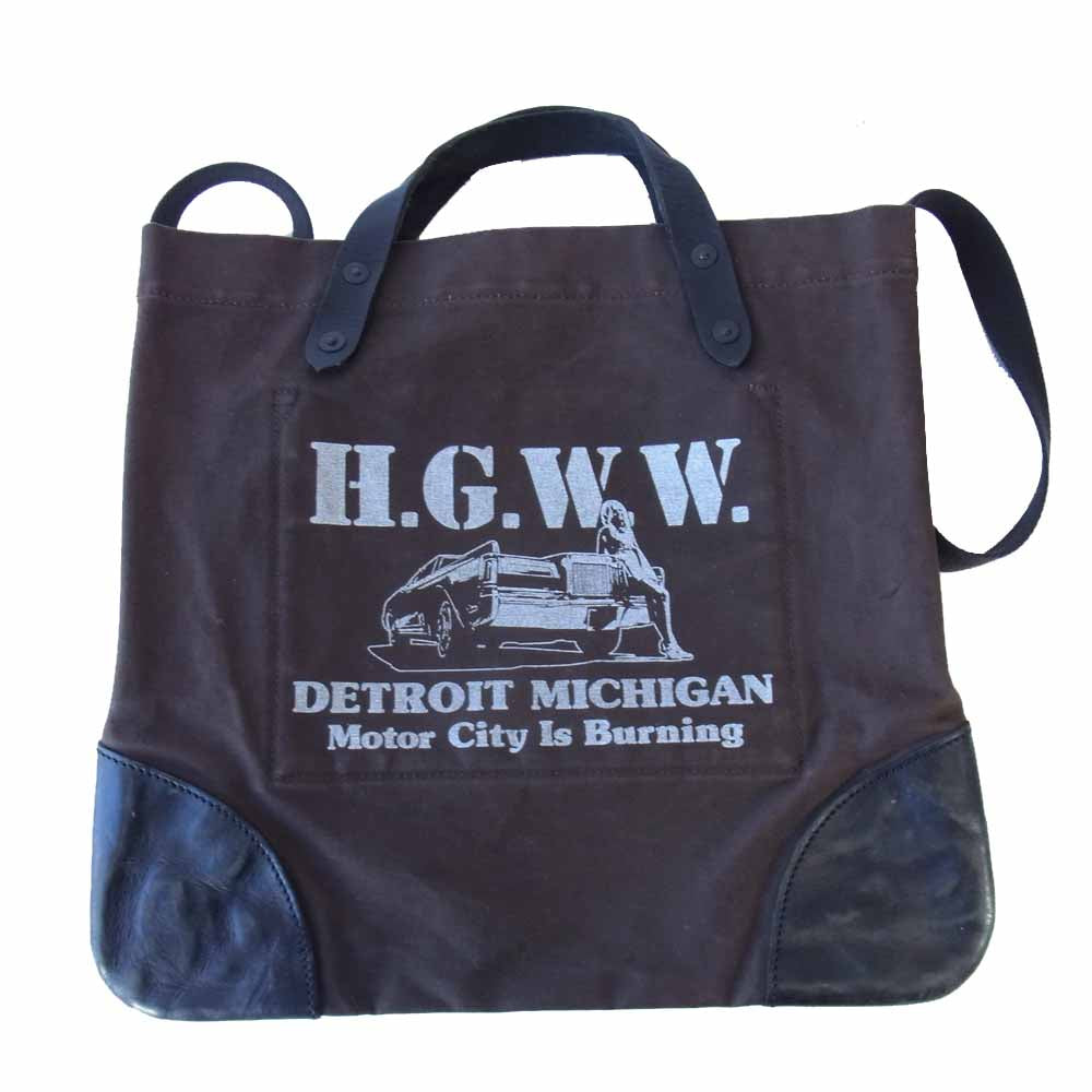 HYSTERIC GLAMOUR ヒステリックグラマー 0123QB01 H.G.W.W.pt バッグ ブラウン系【中古】