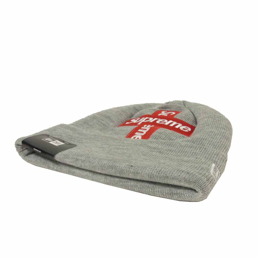 Supreme シュプリーム 20AW ニューエラ New Era Cross Box Logo Beanie クロス ボックスロゴ ビーニー グレー系 Free【新古品】【未使用】【中古】