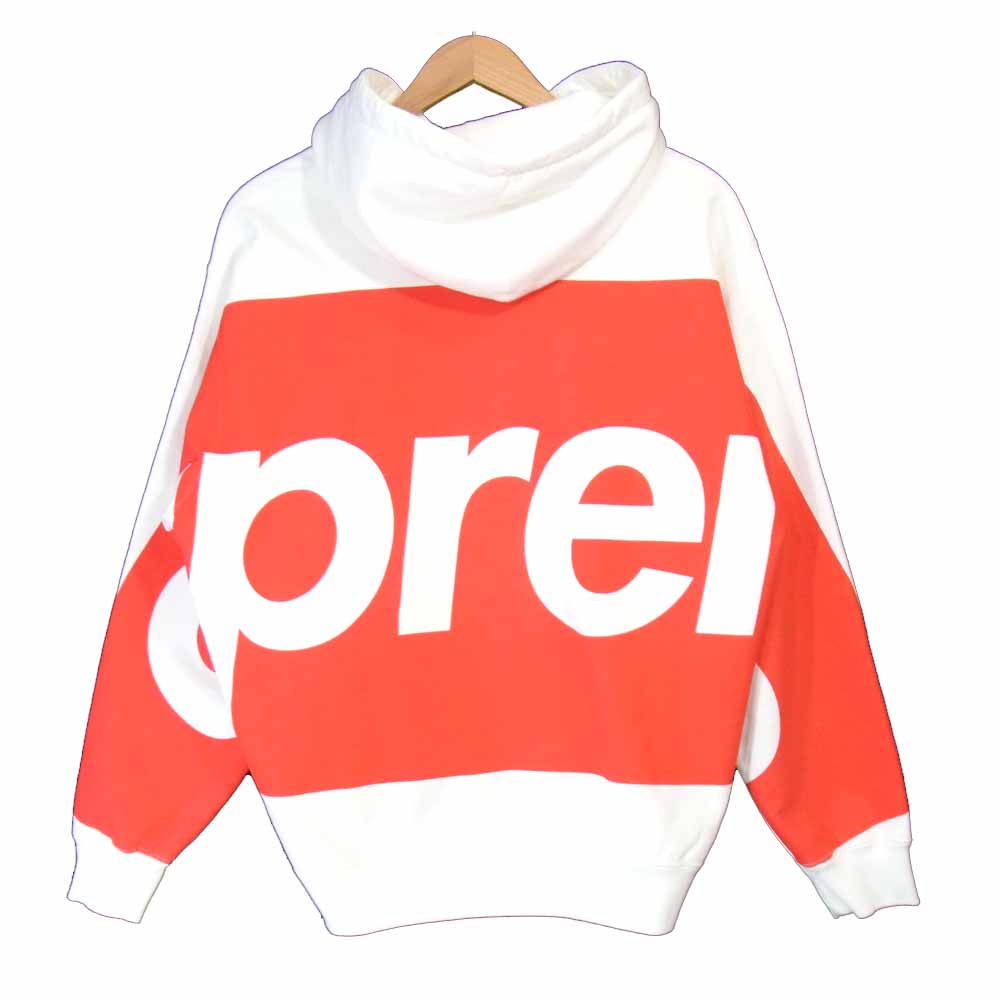Supreme シュプリーム 21SS Big Logo Hooded Sweatshirt ビッグ ロゴ フーディー スウェットシャツ ホワイト系 S【新古品】【未使用】【中古】