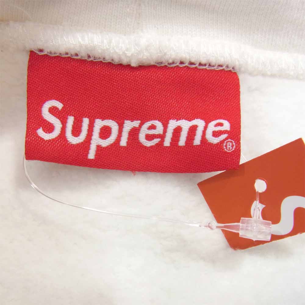 Supreme シュプリーム 21SS Big Logo Hooded Sweatshirt ビッグ ロゴ フーディー スウェットシャツ ホワイト系 S【新古品】【未使用】【中古】