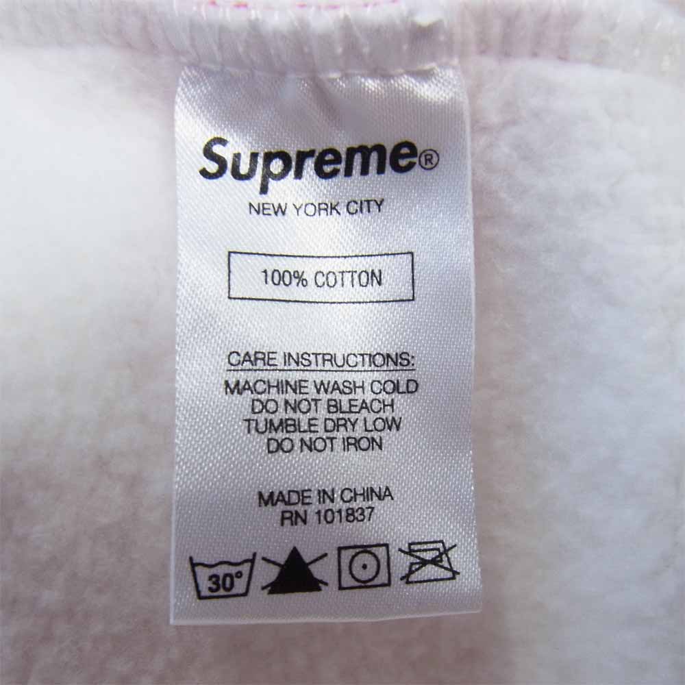 Supreme シュプリーム 21SS Big Logo Hooded Sweatshirt ビッグ ロゴ フーディー スウェットシャツ ホワイト系 S【新古品】【未使用】【中古】