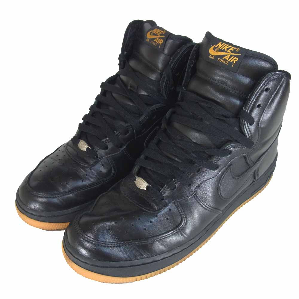 NIKE ナイキ 306351-001 2003年製 AIR FORCE 1 HIGH エア フォース 1 ハイ スニーカー ブラック系 US9.5【中古】