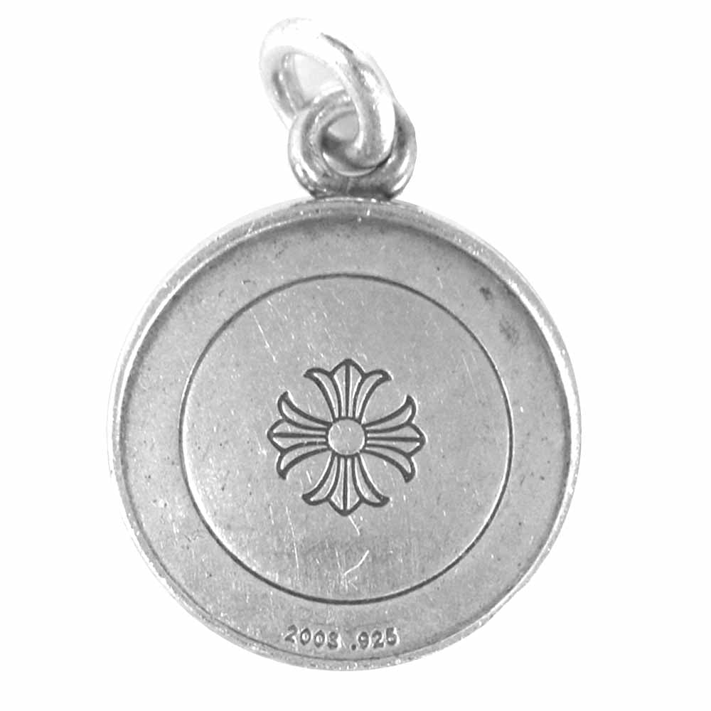 CHROME HEARTS クロムハーツ（原本無） CHRM ANGL MDL エンジェル メダル チャーム ダイヤ シルバー系【中古】