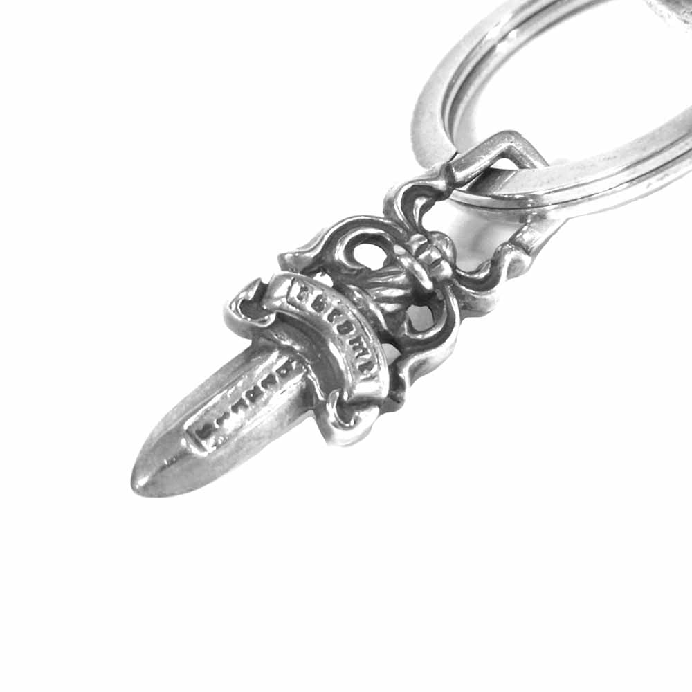 CHROME HEARTS クロムハーツ（原本無） ショート クラシック リンク クリップ キーチェーン シルバー系【中古】