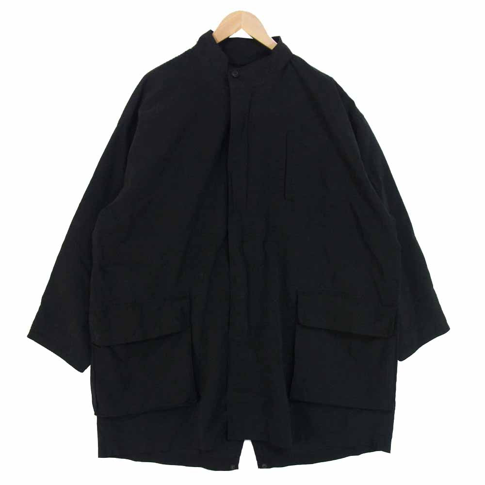 PORTER CLASSIC ポータークラシック WEATHER MILITARY COAT ウェザー ミリタリー コート ブラック系 3【美品】【中古】