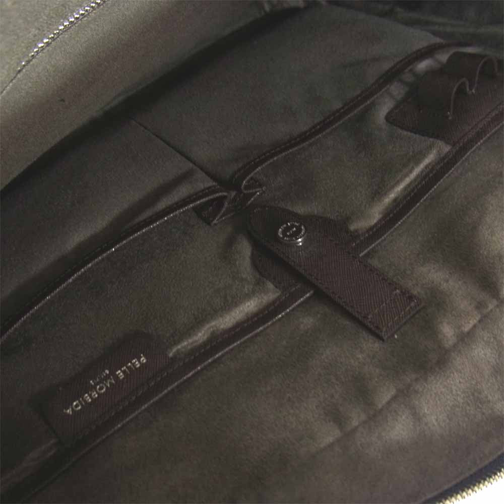 PELLE MORBIDA ペッレモルビダ Capitano キャピターノ 1ROOM ブリーフケース ネイビー系【新古品】【未使用】【中古】