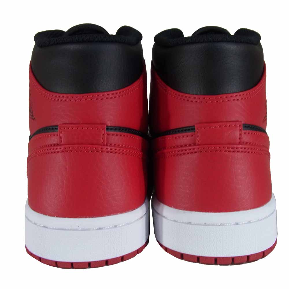 NIKE ナイキ 554724-074 AIR JORDAN 1 MID BRED エアジョーダン 1 ミッド ブレッド スニーカー 赤×黒系 US9.5【新古品】【未使用】【中古】