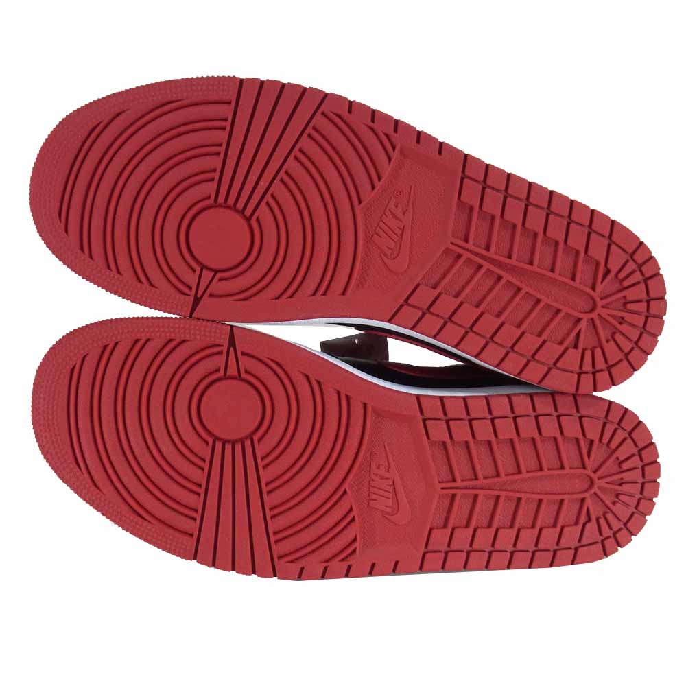 NIKE ナイキ 554724-074 AIR JORDAN 1 MID BRED エアジョーダン 1 ミッド ブレッド スニーカー 赤×黒系 US9.5【新古品】【未使用】【中古】