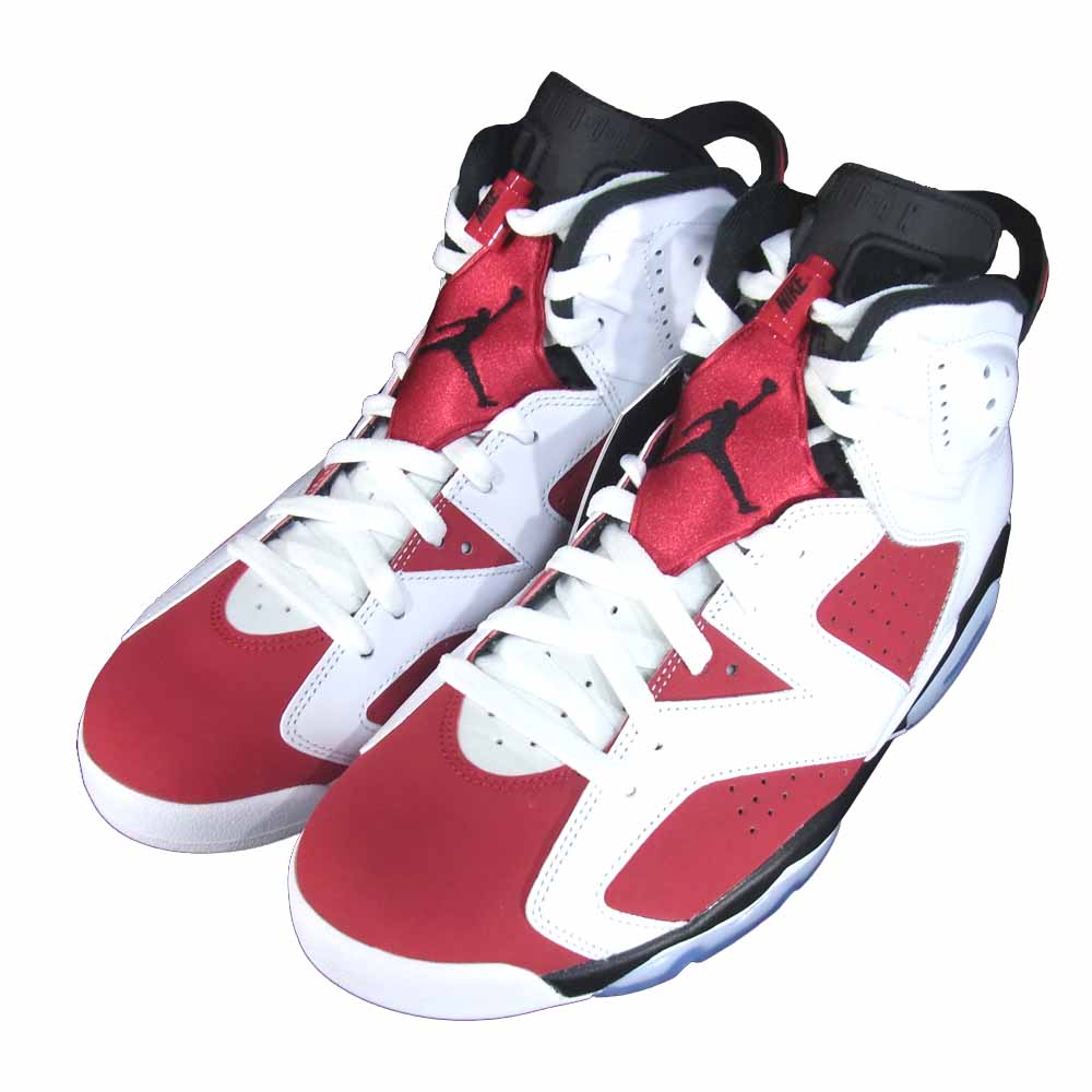 NIKE ナイキ CT8529-106 AIR JORDAN 6 RETRO CARMINE エアジョーダン 6 レトロ カーマイン スニーカー 白×赤系 US11【新古品】【未使用】【中古】