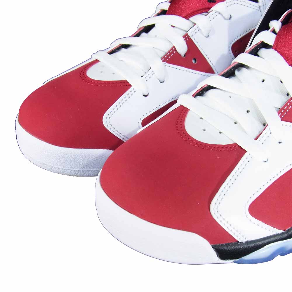 NIKE ナイキ CT8529-106 AIR JORDAN 6 RETRO CARMINE エアジョーダン 6 レトロ カーマイン スニーカー 白×赤系 US11【新古品】【未使用】【中古】
