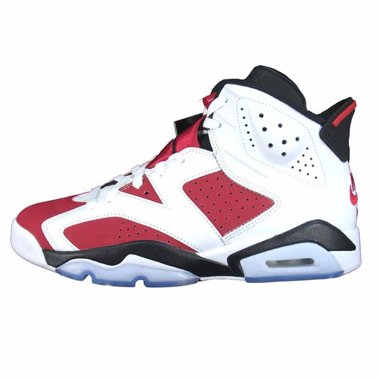 NIKE ナイキ CT8529-106 AIR JORDAN 6 RETRO CARMINE エアジョーダン 6 レトロ カーマイン スニーカー 白×赤系 US9.5【新古品】【未使用】【中古】