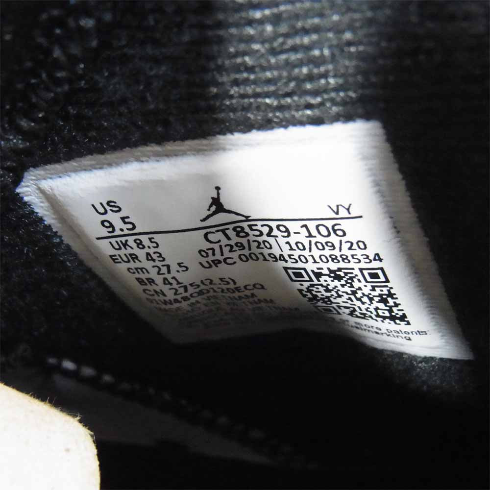 NIKE ナイキ CT8529-106 AIR JORDAN 6 RETRO CARMINE エアジョーダン 6 レトロ カーマイン スニーカー 白×赤系 US9.5【新古品】【未使用】【中古】