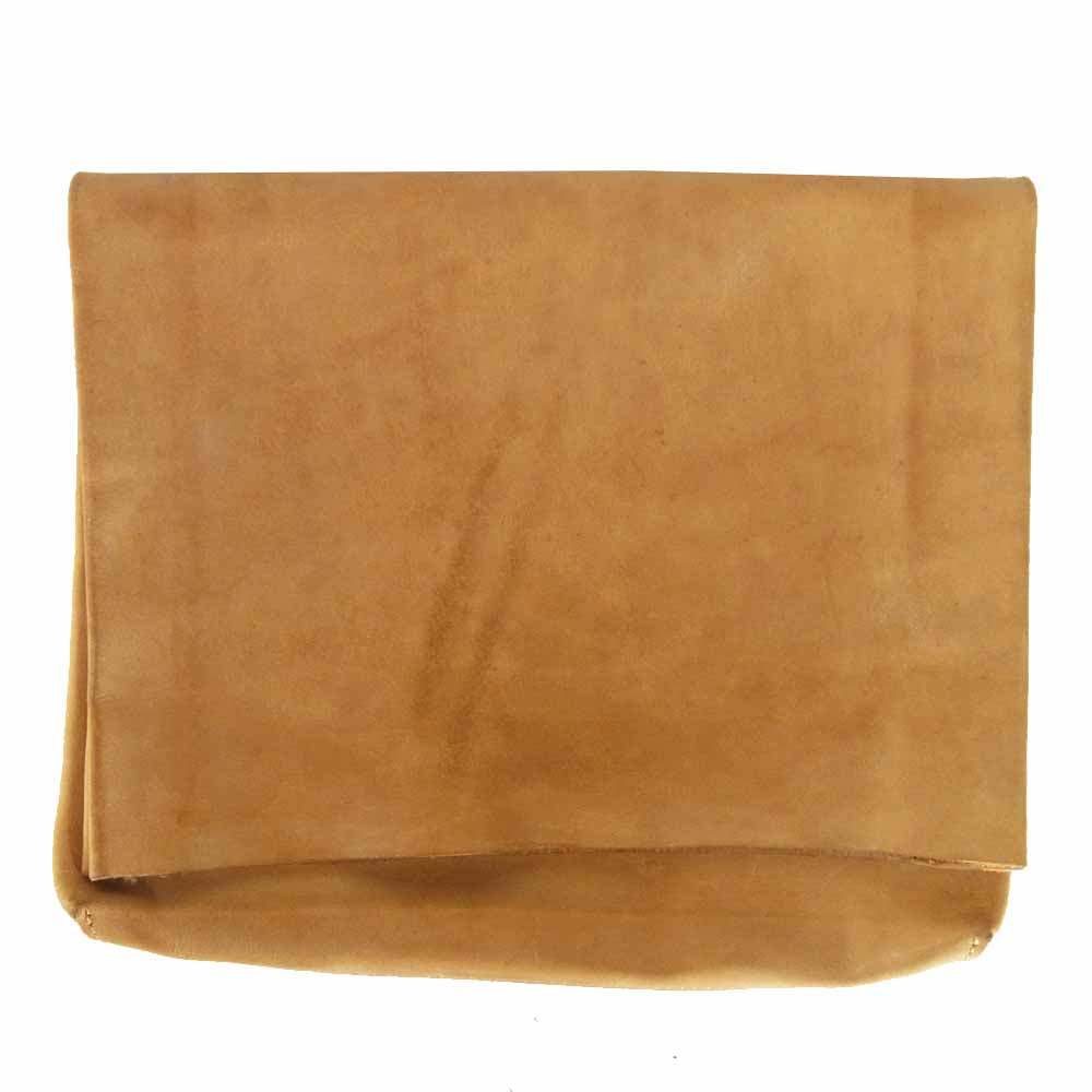 junhashimoto ジュンハシモト LEATHER CLUTCH BAG レザー 革 クラッチ バッグ ベージュ系【中古】