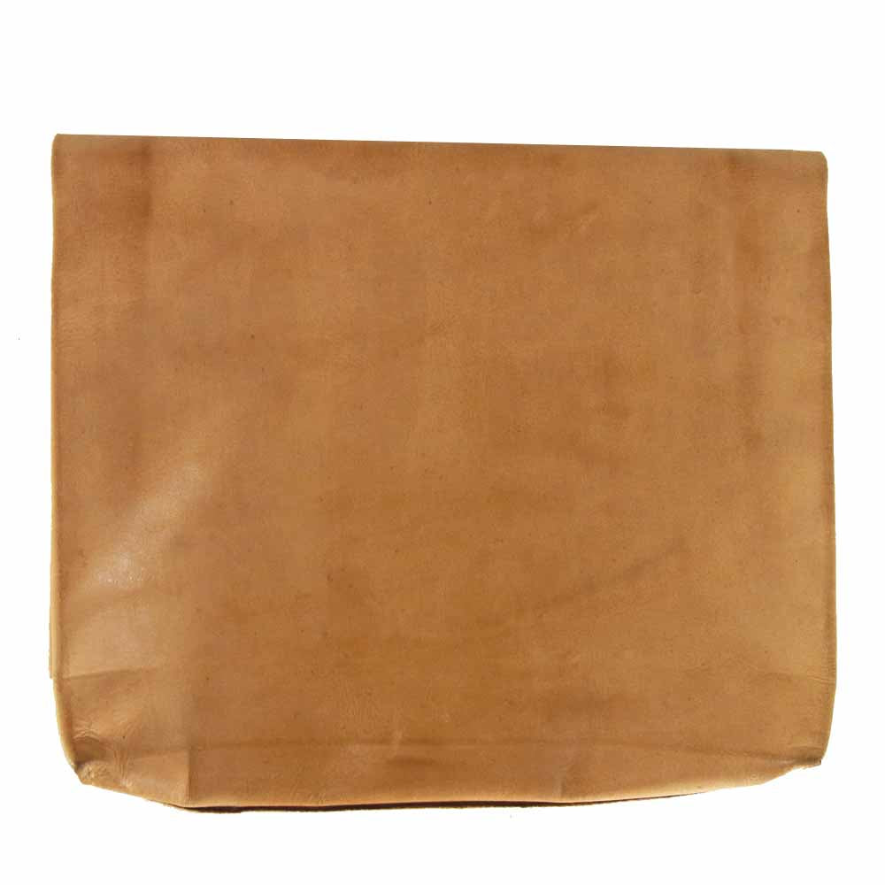 junhashimoto ジュンハシモト LEATHER CLUTCH BAG レザー 革 クラッチ バッグ ベージュ系【中古】