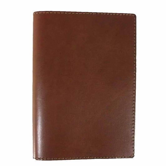 HERZ ヘルツ レザー 本革 ノート 手帳 カバー LL ブラウン系【美品】【中古】
