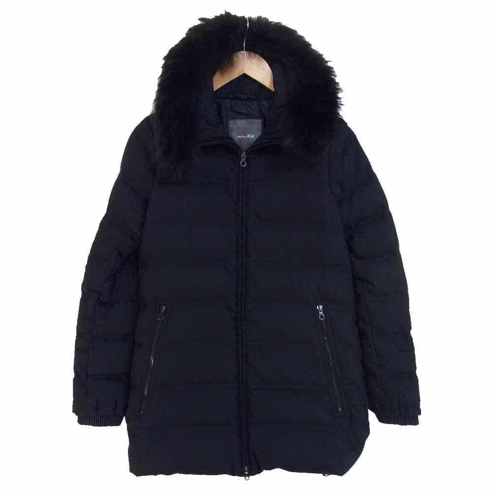DUVETICA デュベティカ BLODWEN ブロドウェン ZIGNONE ウール ダウン コート ブラック系 38【中古】