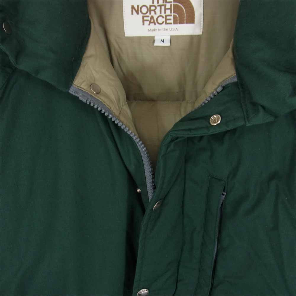 THE NORTH FACE ノースフェイス 茶タグ USA製 当時物 国内正規品 65/35 ダウン ジャケット グリーン系 M【中古】