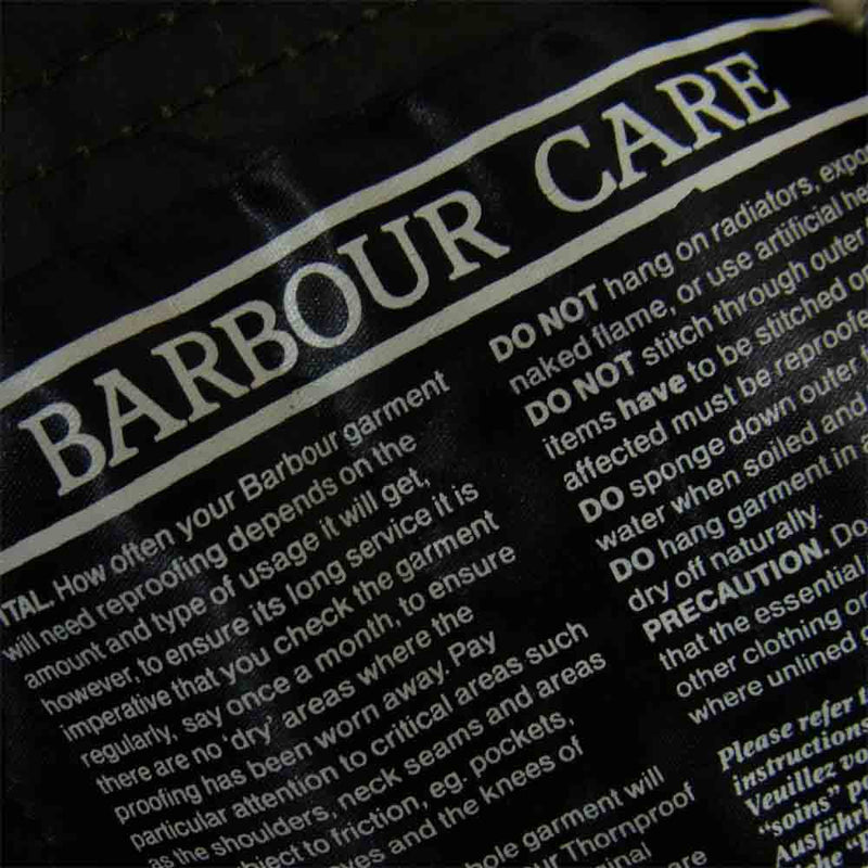 Barbour バブアー A1 Durham ダーラム ダーハム ワックスド コットン オイルド ジャケット カーキ系 C38【美品】【中古】
