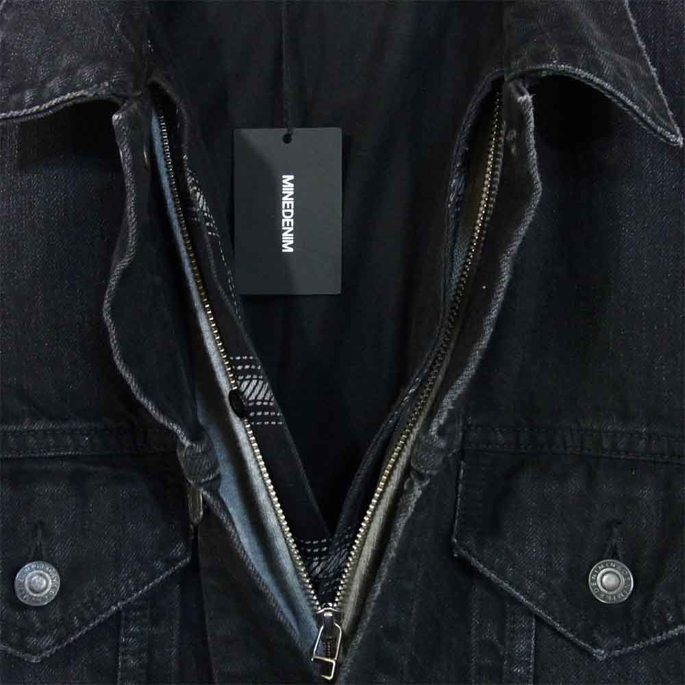 マインデニム 1809-9002-95-012 Layered Long GJKT レイヤード ジャケット ブラック系 1【美品】【中古】