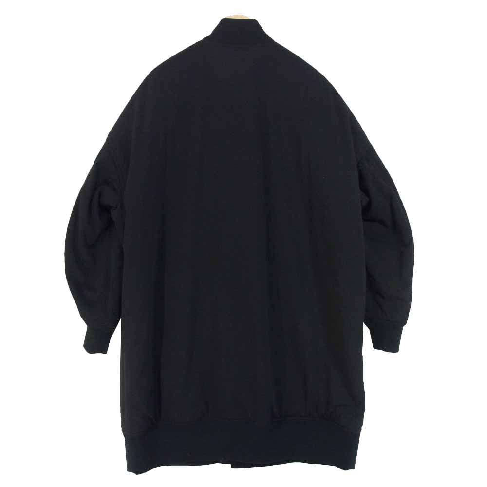 Yohji Yamamoto ヨウジヤマモト UV-Y08-912 S'YTE Pe/Rayon Gabardine Stretch Padding Big Long MA-1 ブラック系 3【美品】【中古】