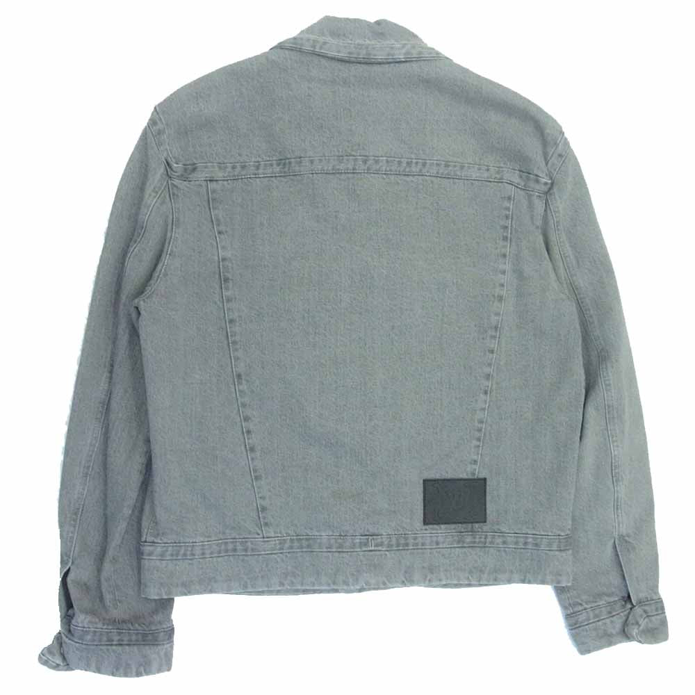 LOUIS VUITTON ルイ・ヴィトン 19AW HHA01WOTS 3D ディテール デニム トラッカー ジャケット グレー系 48【新古品】【未使用】【中古】