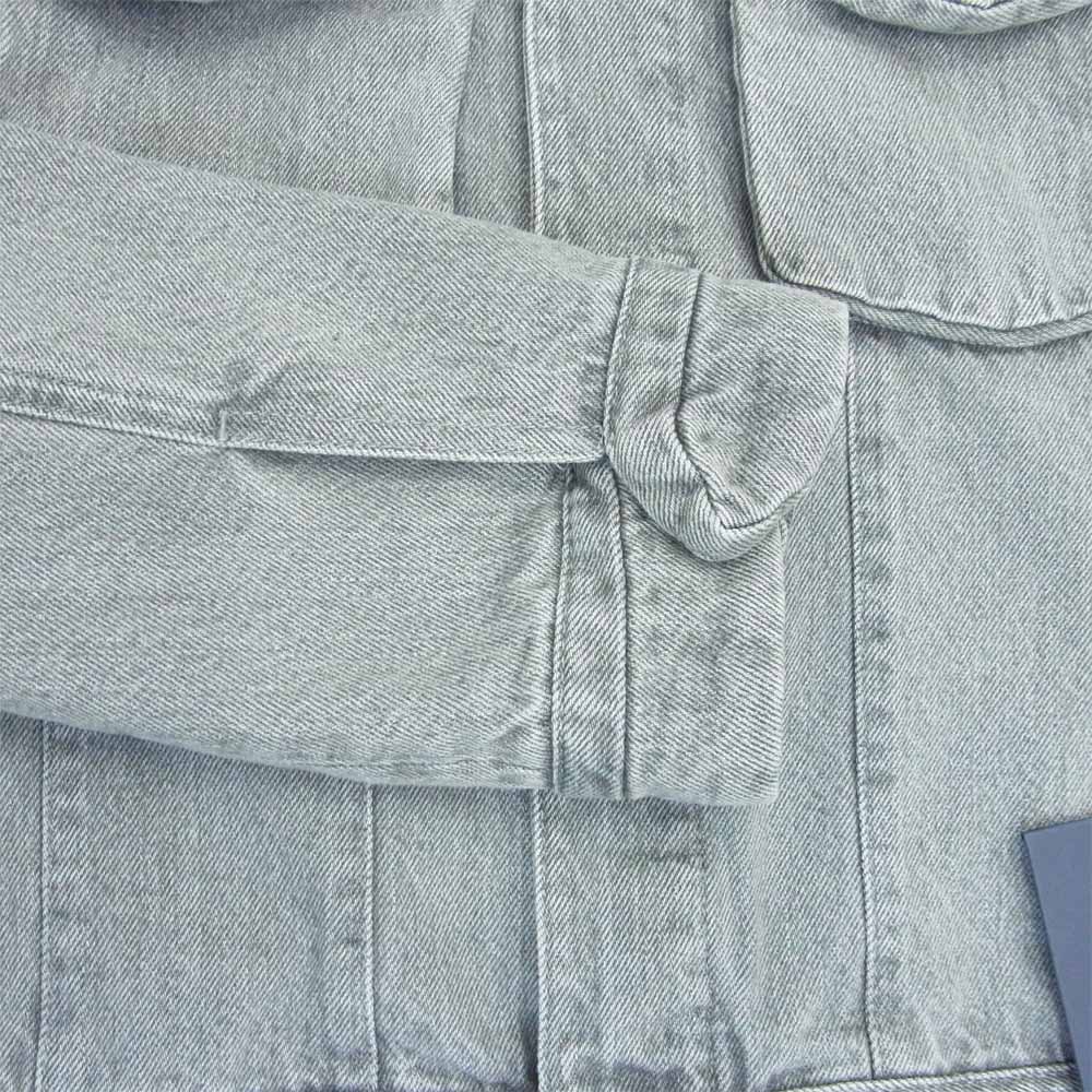 LOUIS VUITTON ルイ・ヴィトン 19AW HHA01WOTS 3D ディテール デニム トラッカー ジャケット グレー系 48【新古品】【未使用】【中古】