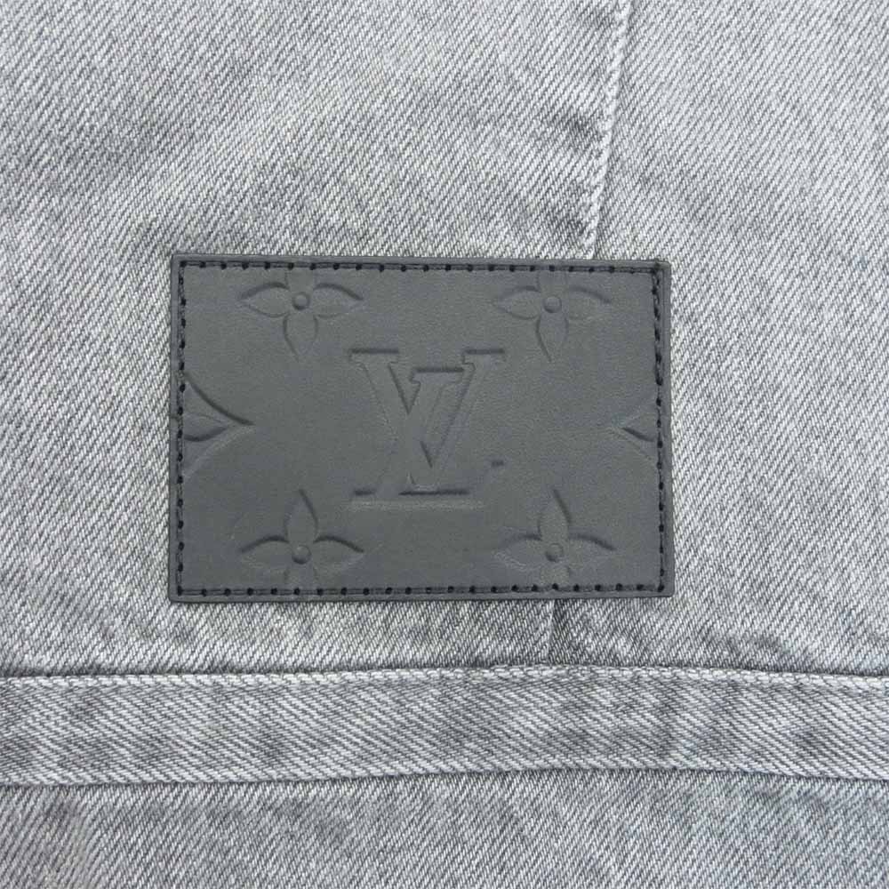 LOUIS VUITTON ルイ・ヴィトン 19AW HHA01WOTS 3D ディテール デニム トラッカー ジャケット グレー系 48【新古品】【未使用】【中古】