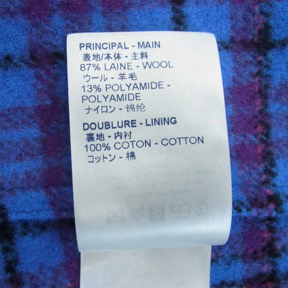 LOUIS VUITTON ルイ・ヴィトン 19AW RM192M-ORR-HHS10W チェック柄 フランネル ウール ブルゾン ジャケット ブルー系 50【新古品】【未使用】【中古】