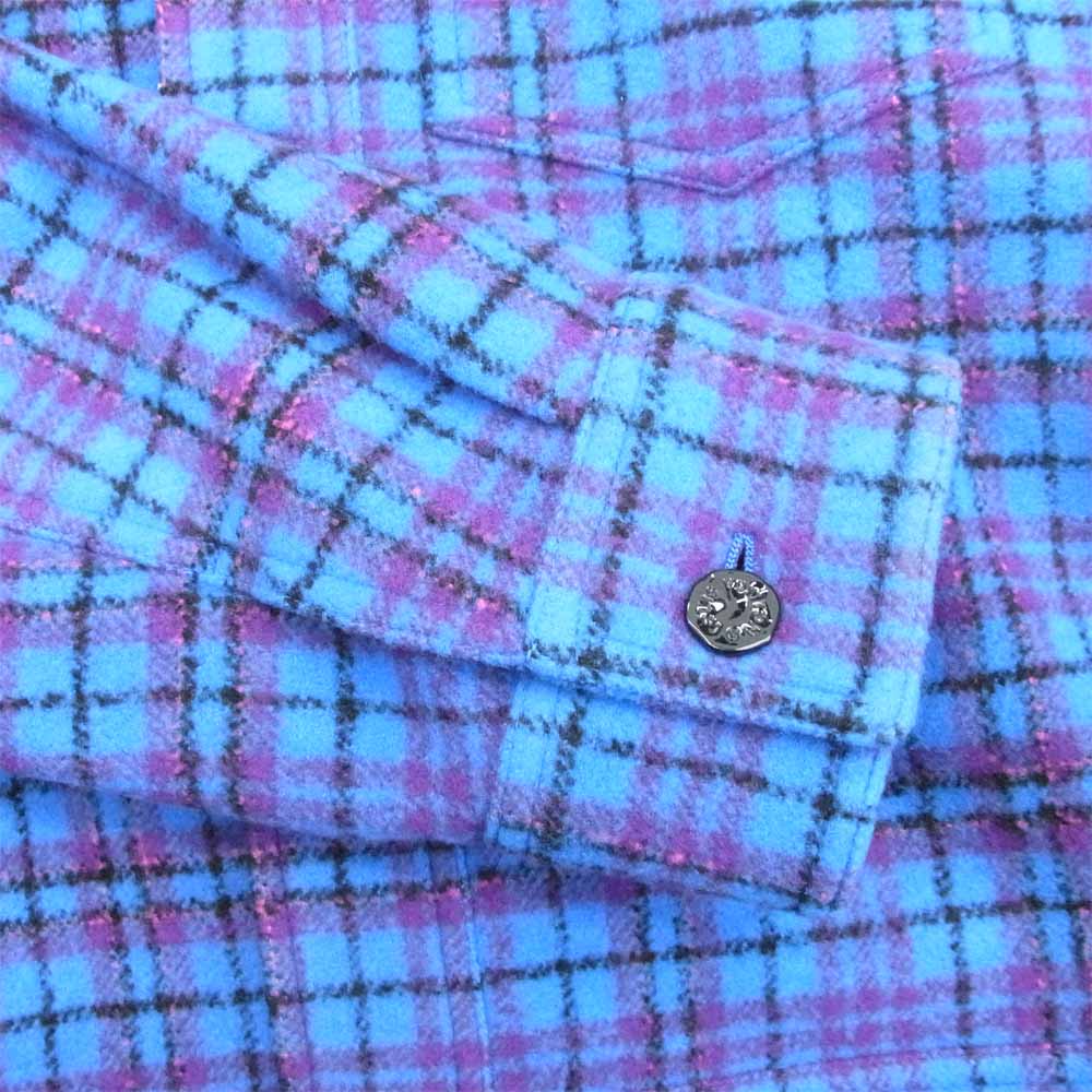 LOUIS VUITTON ルイ・ヴィトン 19AW RM192M-ORR-HHS10W チェック柄 フランネル ウール ブルゾン ジャケット ブルー系 50【新古品】【未使用】【中古】