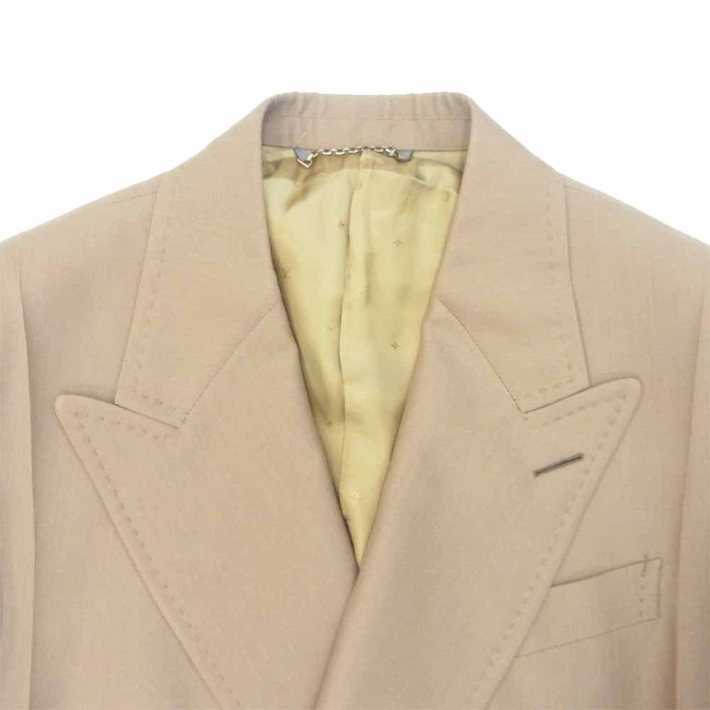 LOUIS VUITTON ルイ・ヴィトン RM191-JMD-HGC70E ステッチデザイン ダブル チェスター コート ブラウン系 48【新古品】【未使用】【中古】