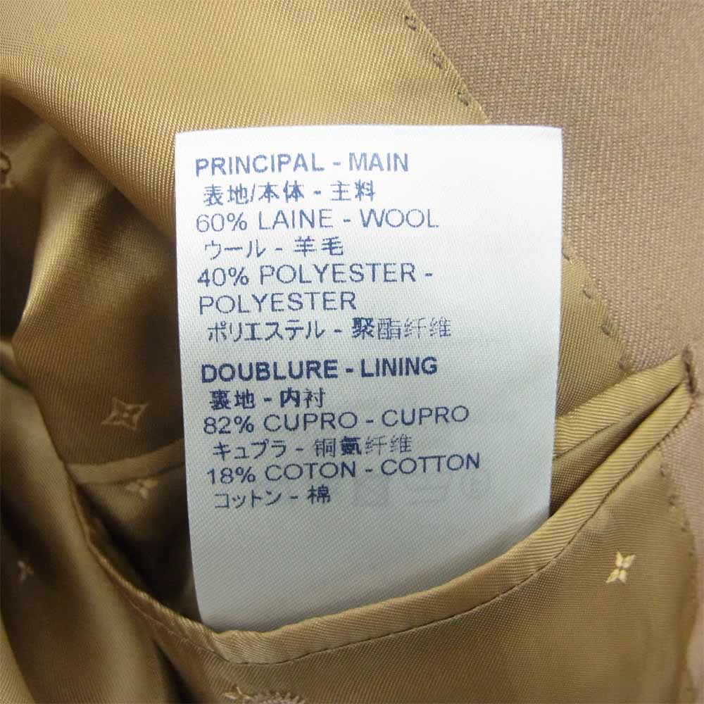 LOUIS VUITTON ルイ・ヴィトン RM191-JMD-HGC70E ステッチデザイン ダブル チェスター コート ブラウン系 48【新古品】【未使用】【中古】