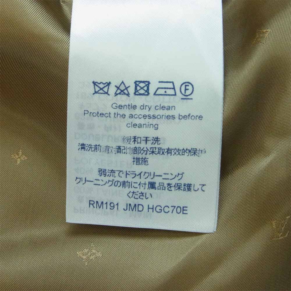 LOUIS VUITTON ルイ・ヴィトン RM191-JMD-HGC70E ステッチデザイン ダブル チェスター コート ブラウン系 48【新古品】【未使用】【中古】