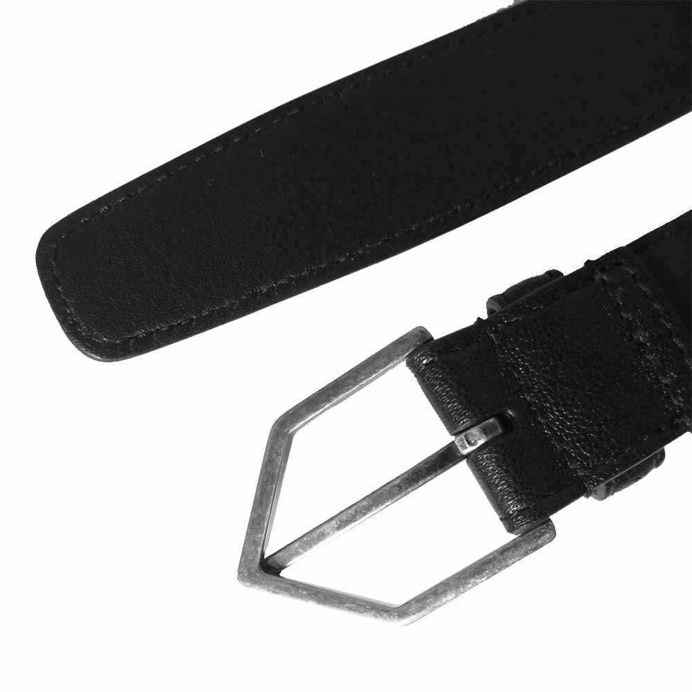 SAINT LAURENT サンローラン GRZ510520 レザー ベルト ブラック系【極上美品】【中古】