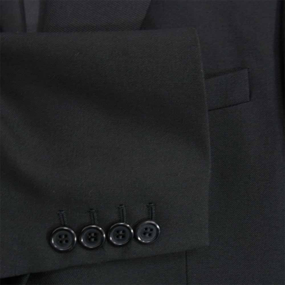 SAINT LAURENT サンローラン 20SS 510213 Y404W ノッチドラペル 2B セットアップ スーツ ブラック系 46【新古品】【未使用】【中古】