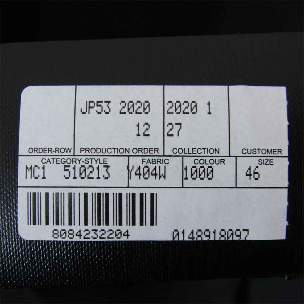 SAINT LAURENT サンローラン 20SS 510213 Y404W ノッチドラペル 2B セットアップ スーツ ブラック系 46【新古品】【未使用】【中古】