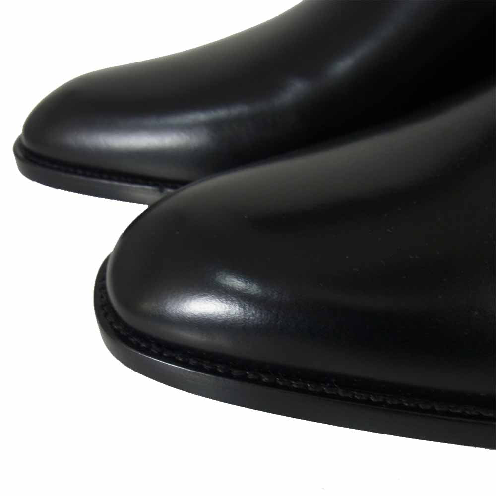 SAINT LAURENT サンローラン 592438 サイドゴア レザー チェルシー ブーツ ブラック系 41 1/2【新古品】【未使用】【中古】