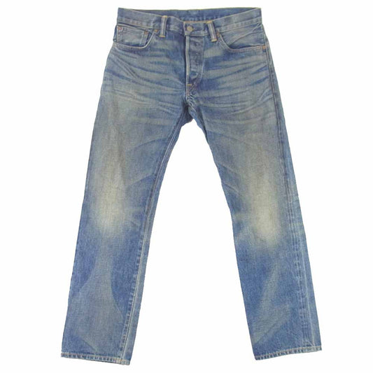 RRL ダブルアールエル R41RB40 米国製 国内正規品 LOW STRAIGHT AUSTIN WASH 黄耳 ボタンフライ ストレート デニム パンツ インディゴブルー系 30【美品】【中古】