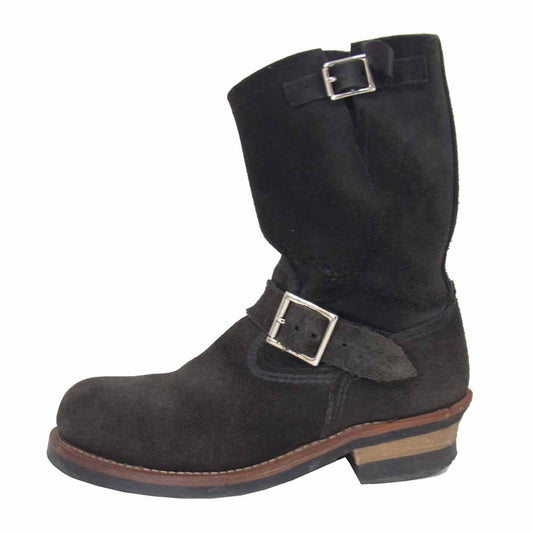 RED WING レッドウィング 8274 スウェード エンジニア ブーツ ブラック系 US7【中古】
