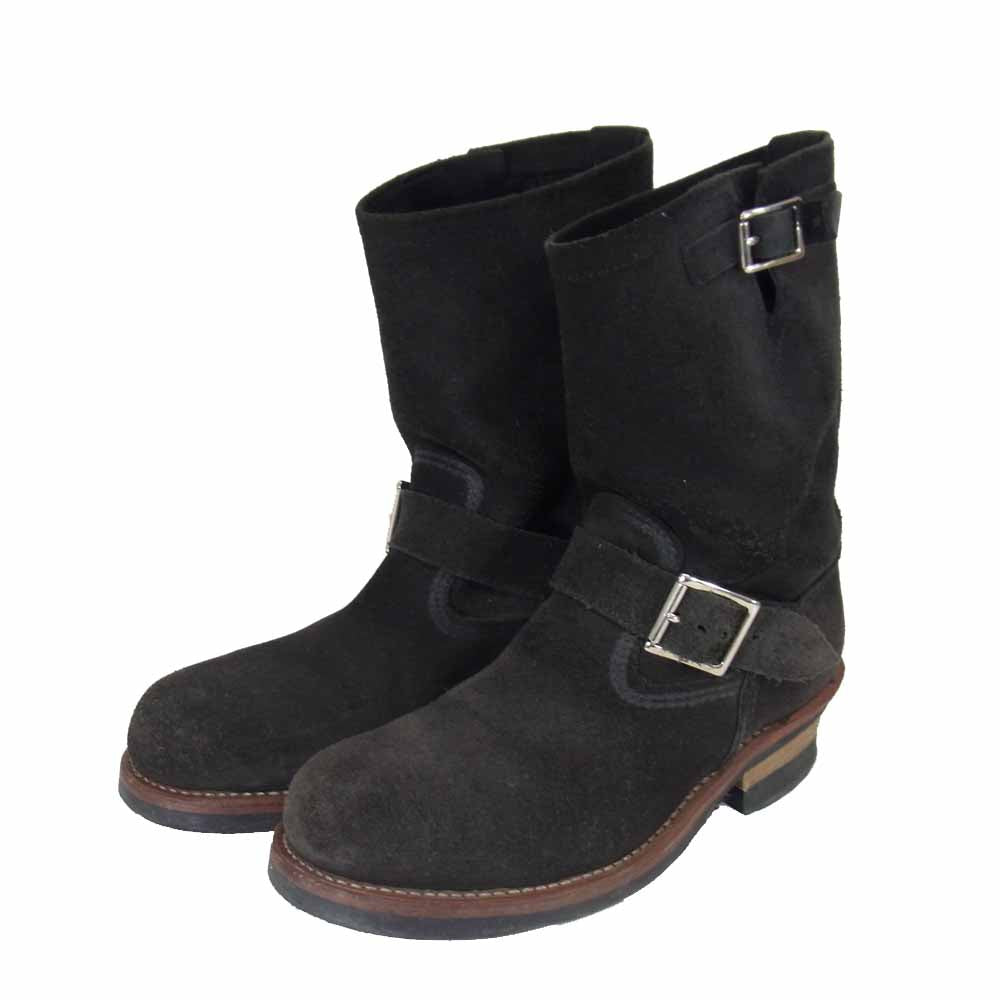 RED WING レッドウィング 8274 スウェード エンジニア ブーツ ブラック系 US7【中古】