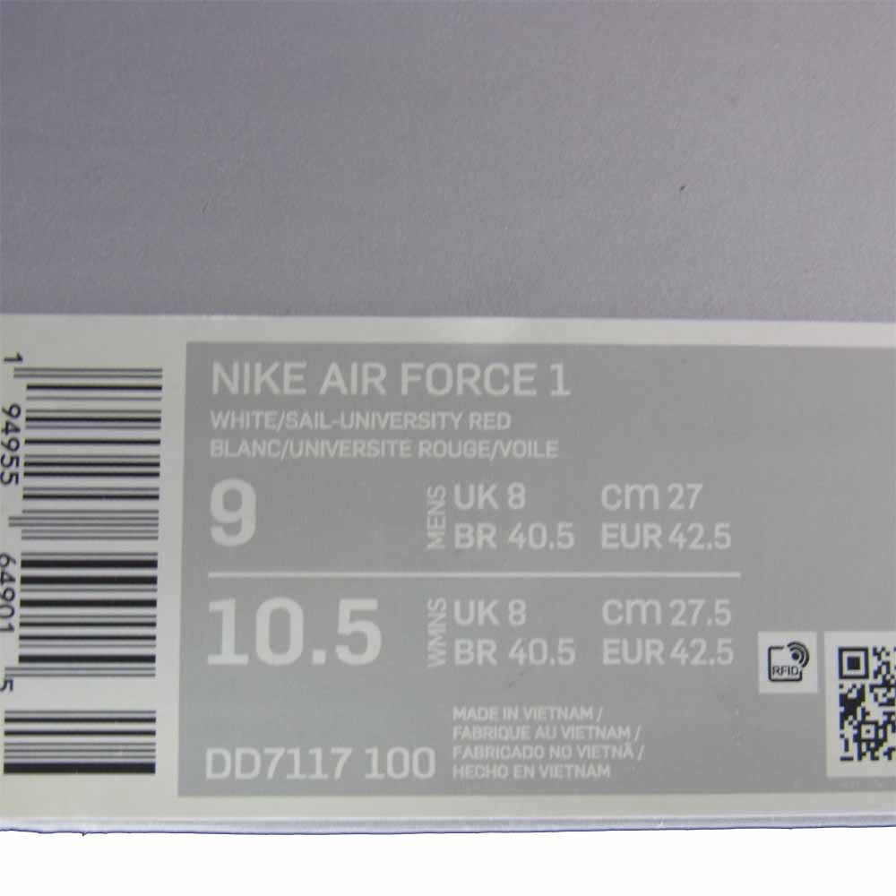 NIKE ナイキ DD7117-100 AIR FORCE 1 LOW Valentine's Day エア フォース ロー バレンタイン デイ ホワイト系 27cm【新古品】【未使用】【中古】