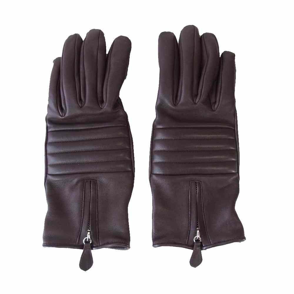 レザー グローブ ブラウン系 7.5【中古】