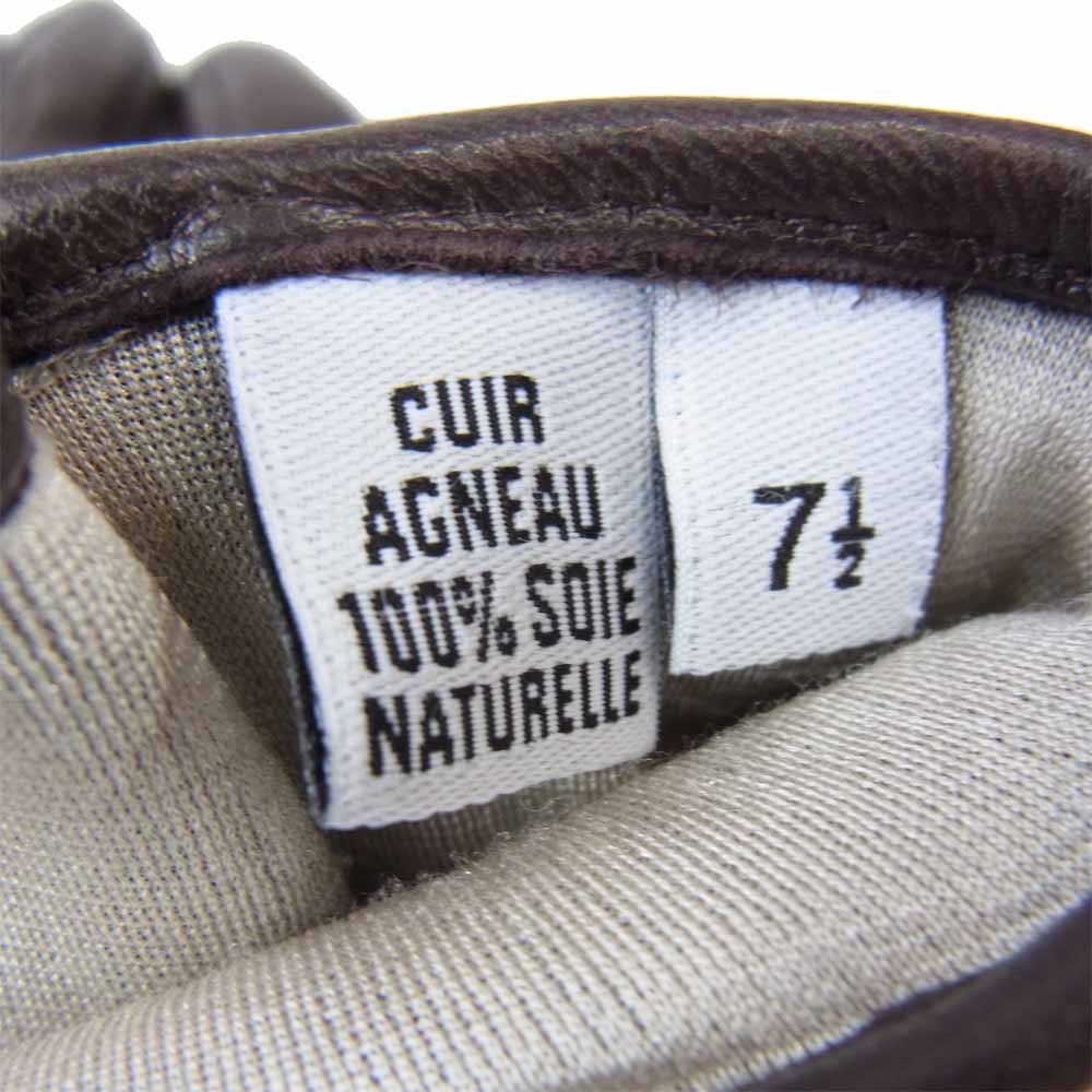 レザー グローブ ブラウン系 7.5【中古】