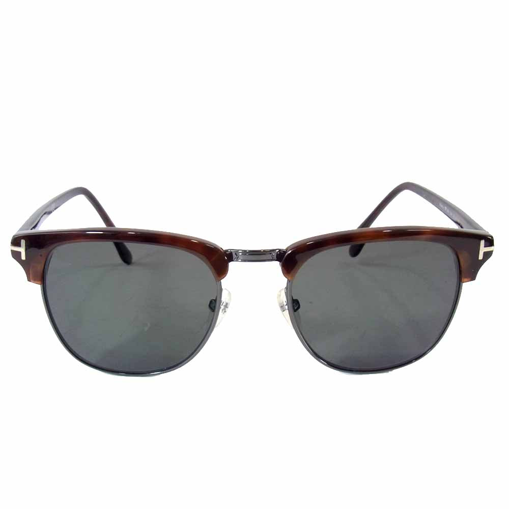 TOM FORD トムフォード TF248 Henry ヘンリー ウェリントン サングラス アイウェア ブラウン系 53□20 145【中古】
