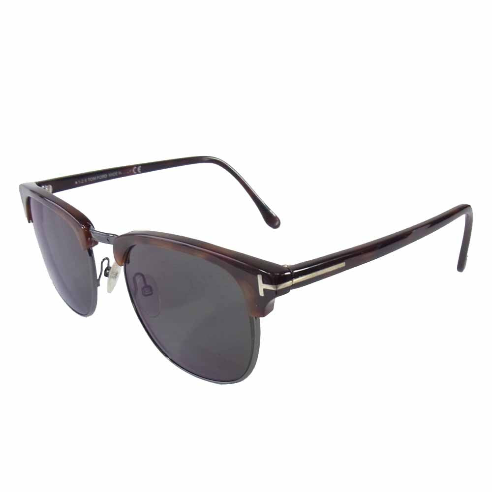 TOM FORD トムフォード TF248 Henry ヘンリー ウェリントン サングラス アイウェア ブラウン系 53□20 145【中古】