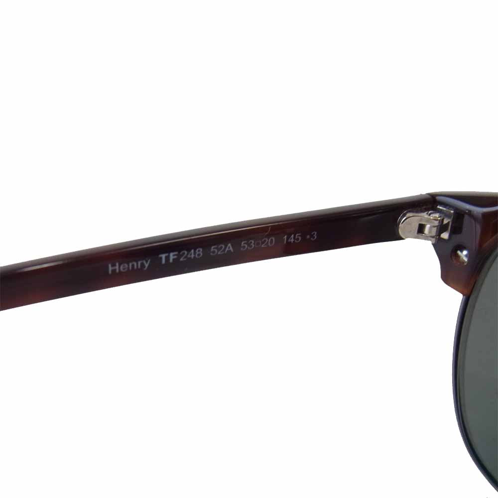 TOM FORD トムフォード TF248 Henry ヘンリー ウェリントン サングラス アイウェア ブラウン系 53□20 145【中古】