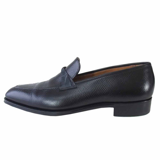 ガジアーノアンドガーリング Antibes アンティーヴス レザー ローファー シューズ ブラック系 9.5【中古】